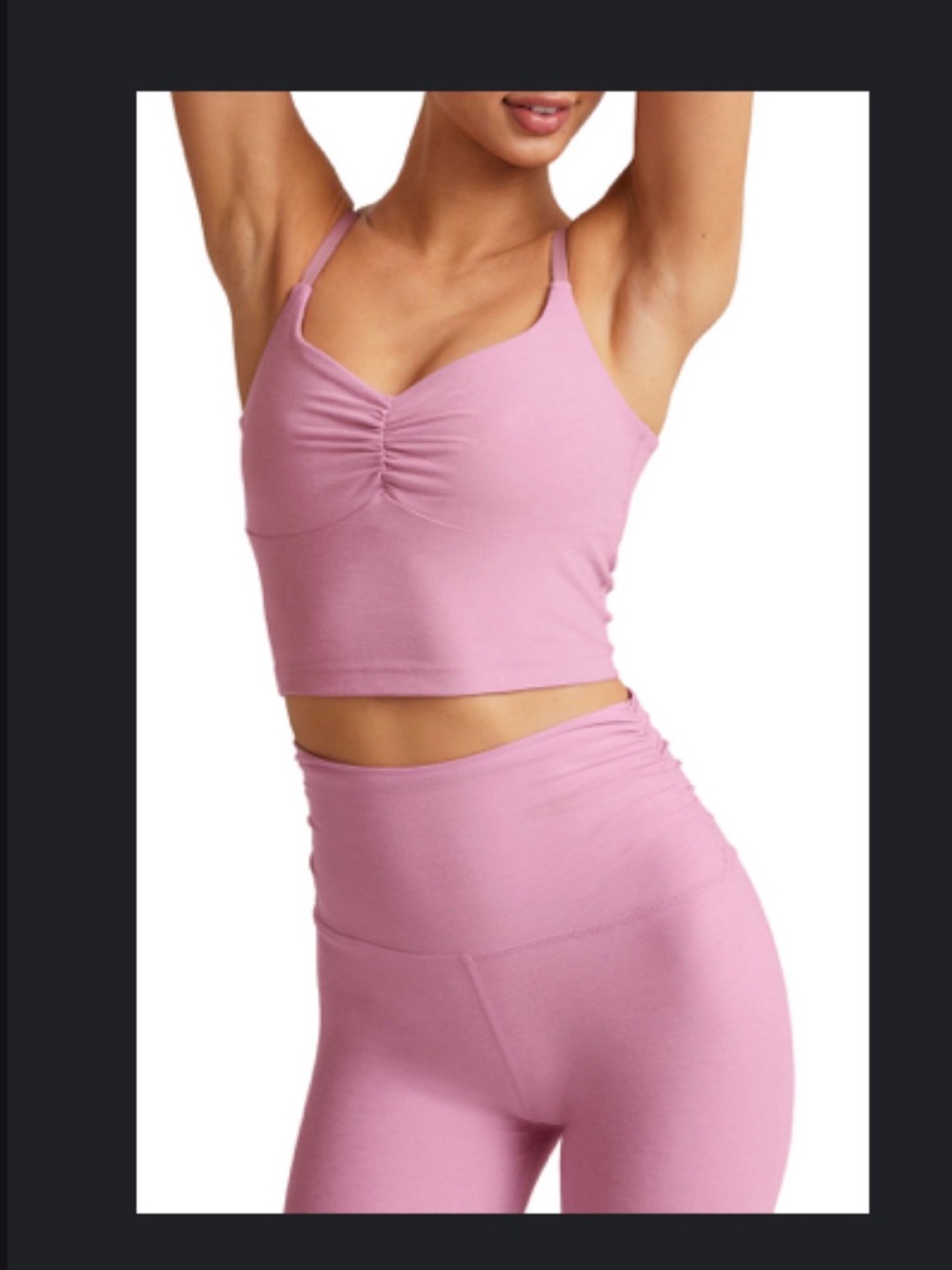 Beyond Yoga Shirred Crop Cami